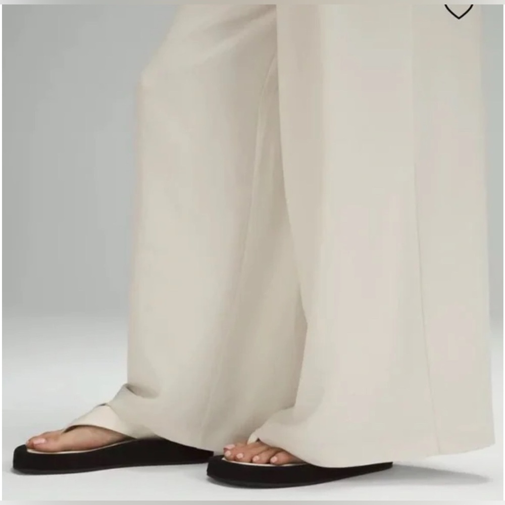 NWT Rare Lululemon Asia Fit Pleated High-Rise Wide-Leg Trouser 27" Size XL - Picture 5 of 12